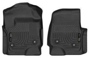 Ford F250 Floor Mats - Front - Husky Liners - X-act Contour - Black - 2017
